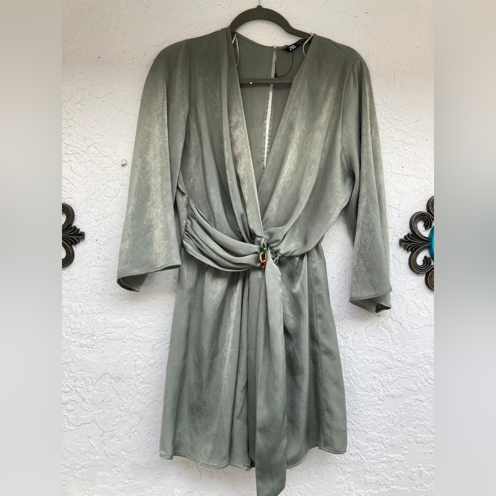 Womens Zara romper size L- Green